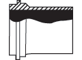 Ferrule, Male, Butt Weld, Long,  John Perry Fittings , 316L SS, No.7, Size: 4"