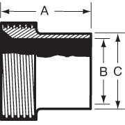 aaaAcme Thread Butt Weld Ferrules