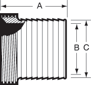 aaaAcme Thread x Rubber Hose Barb Adapters