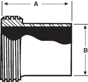 aaaAcme Thread Butt Weld Long Ferrules