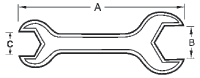 316L SS Bevel Seat Hex Wrench