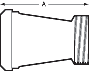 aaaConcentric Reducers Male Bevel x Acme Thread