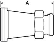 aaaConcentric Reducers Acme Thread x 13H Nut