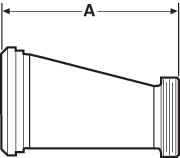 aaaEccentric Reducers Male Bevel x Acme Thread