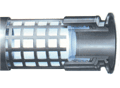 Caged Crimped FEP Sight Glass, 316L SS Bevel Seat with Nut Ends,  12" OAL, Tube Diameter: 2"