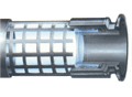 Caged Crimped FEP Sight Glass, 316L SS Female I-Line Ends,  18" OAL, Tube Diameter: 2 1/2"