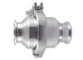 Spring Check Valve,  1-3 psi Crack Pressure, Sanitary 3A&reg; 316L SS, EPDM Seat & Seals, Size: 4"