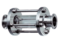 Bolted Sight Glass,  2" 316L SS, Tri-Clamp&reg; Ends, Acrylic Glass, Buna-N Seals