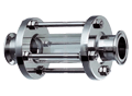 Bolted Sight Glass,  4" 316L SS, Tri-Clamp&reg; Ends, Borosilicate Glass, Buna-N Seals