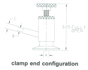 304 SS Sample Angle Valves