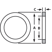 aaaBuna-N Black Cam-Lock Gaskets