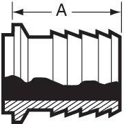 aaaMale x Rubber Hose Barb Adapters