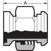 aaaFemale I-Line x 13H Nut Adapters