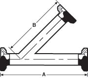 aaa304 SS I-Line Fittings Laterals