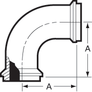 aaa90° Elbows Both Ends Male