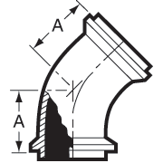 aaa45° Elbows Both Ends Male