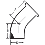 aaa45° Elbows Butt Weld x Tri-Clamp®