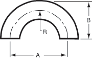 aaa304 SS Sanitary Butt Weld U-Bends