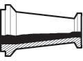 Reducer, Concentric, Male x Female,  I-Line Fittings , 304 SS, No.7, Size: 6" x 4"