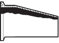 Reducer, Eccentric, Tri-Clamp&reg; x Butt Weld,  Sanitary Butt Weld Fittings, 316L SS, No.7, Size: 4" x 3"
