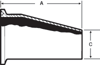 aaaEccentric Reducers Tri-Clamp® x Butt Weld