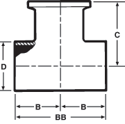 aaaButt Weld x Butt Weld x Tri-Clamp® Tees