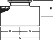 aaaShort Branch Tees Butt Weld x Butt Weld x Tri-Clamp®