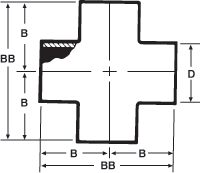 aaa304 SS Sanitary Butt Weld Crosses