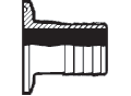 Adapter, Tri-Clamp&reg; x Rubber Hose Barb,  Sanitary Tri-Clamp&reg; Fittings, 316L SS, No.7, Size: 1 1/4"