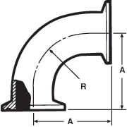 aaa90° Elbows Both Ends Tri-Clamp®