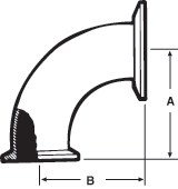 aaa90° Elbows Reducing Both Ends Tri-Clamp®