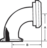 aaa90° Elbows Reducing Tri-Clamp® x Male Bevel