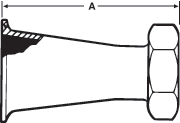 aaaConcentric Reducer Adapters Tri-Clamp® x 13H Nut