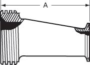 aaaEccentric Adapter Reducers Acme Thread x Tri-Clamp®