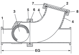 316L SS Ball w/Air Blow Check Valves Tri-Clamp® Ends “A" Type (air coupler) EPDM Ball & Seals