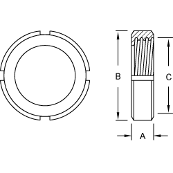 304 SS DIN Round Nuts