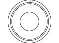 Smart Gasket&reg; (Internal Ports 1), Clear Platinum Cured Silicone, Size: 4"