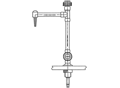 Faucet, Table Mount, with Vacuum Breaker, 1/2" FNPT PolyPro, Size: 1/2"