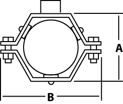 Hex Hanger with 3/8" Coupling