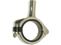 Rigid Bar Mount, Anchor,  2" Tube, Black Polysulfone Insert, 6" Bar, 316L SS Hardware