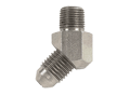 Elbow, 45&deg;, Male, 37&deg; Flare, 316 SS, 3/8" Tube with 9/16-18" Thread x 3/8-18" MNPT