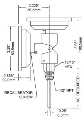 2 1/2" Stem