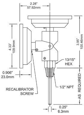 2 1/2" Stem