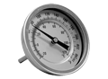 Thermometer, with Re-Zero, 200&deg; to 1,000&deg; F, 4" Dial, 1/2" MNPT Back Mount Connection, 2.5" Stem