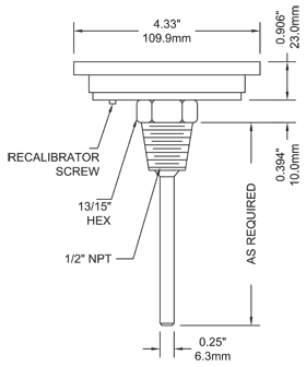 2 1/2" Stem