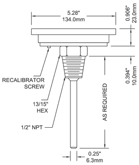 2 1/2" Stem