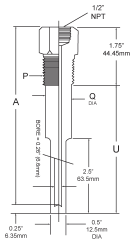 Threaded Thermowell without Lag