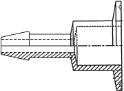 aaaTri-Clamp® x Single Barb Adapter