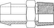 aaaSingle Barb x MNPT Adapter