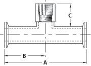 aaaKynar® Tri-Clamp® x FNPT Tee